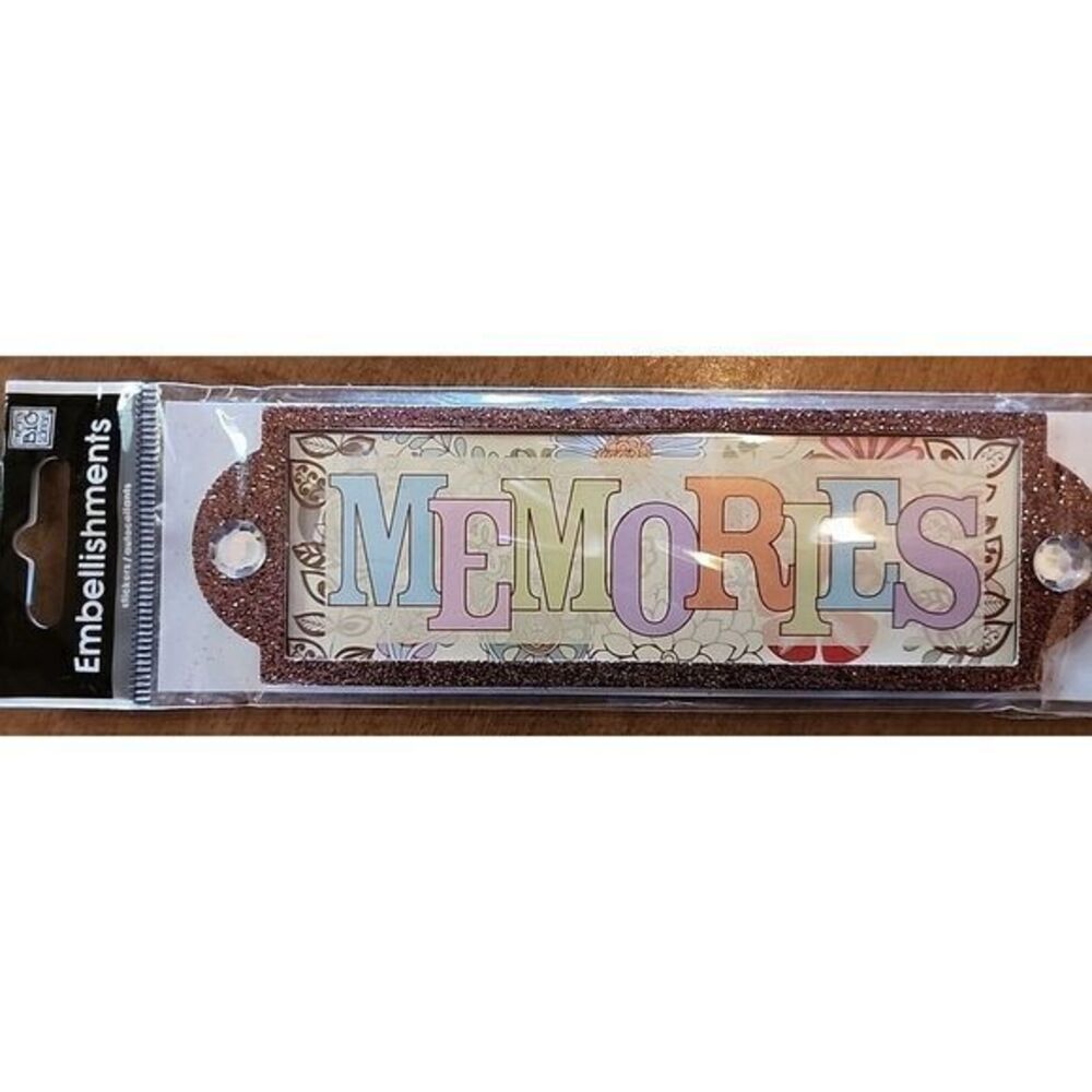 Me & My Big Ideas Embellishments Stickers‎ Glitter Memories Word Frame New
